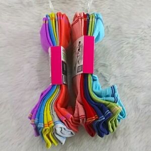 10 Pair of Women's Sport Socks - Assorted Colors Breathable No-Show …